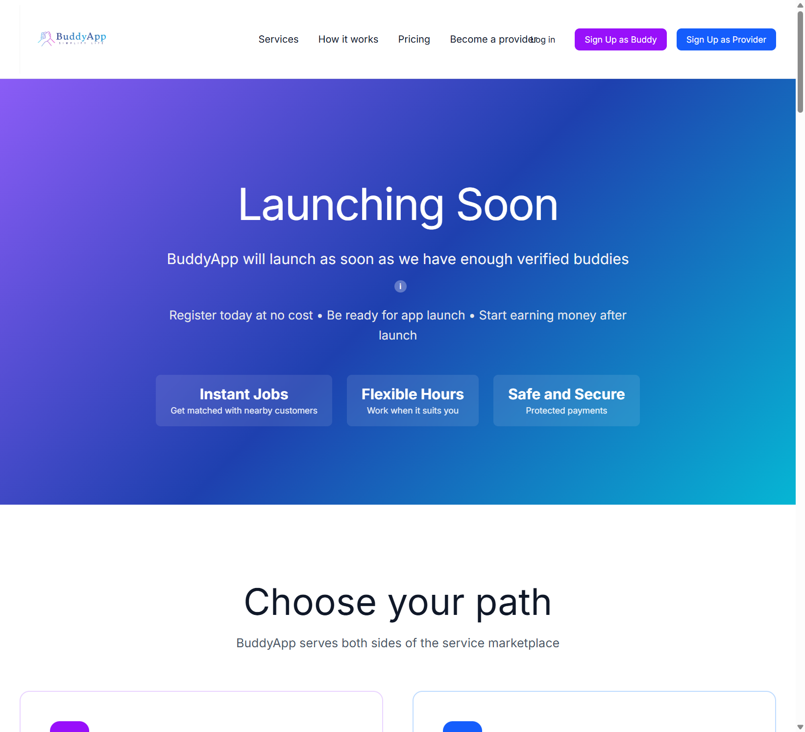 BuddyApp, launching soon