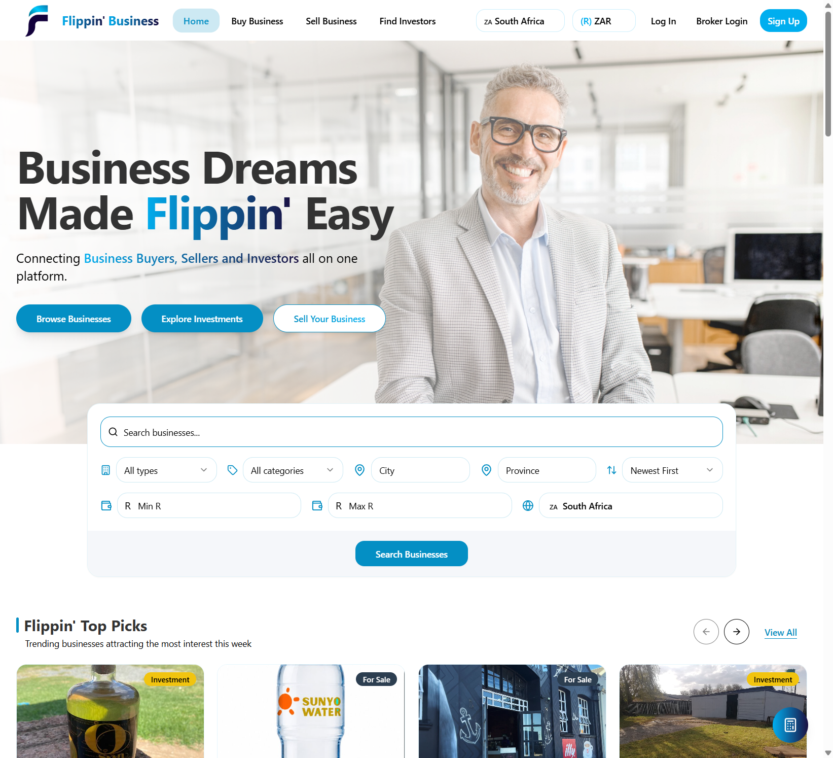 Flippin' Business platform, business dreams made flippin' easy